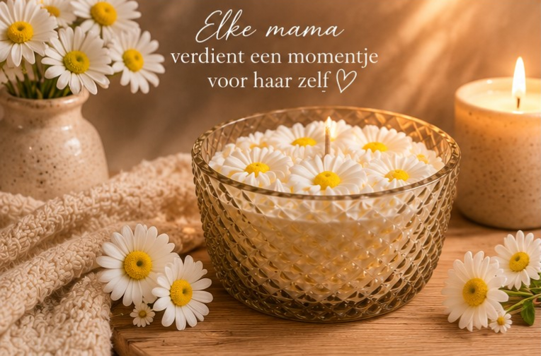 🌼 Mama’s Moment – Madelief Soja Kaars