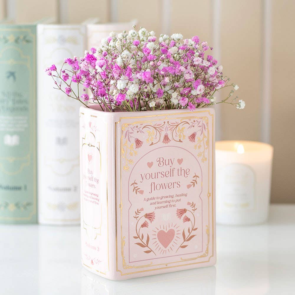 Boeken Vaas Roze
