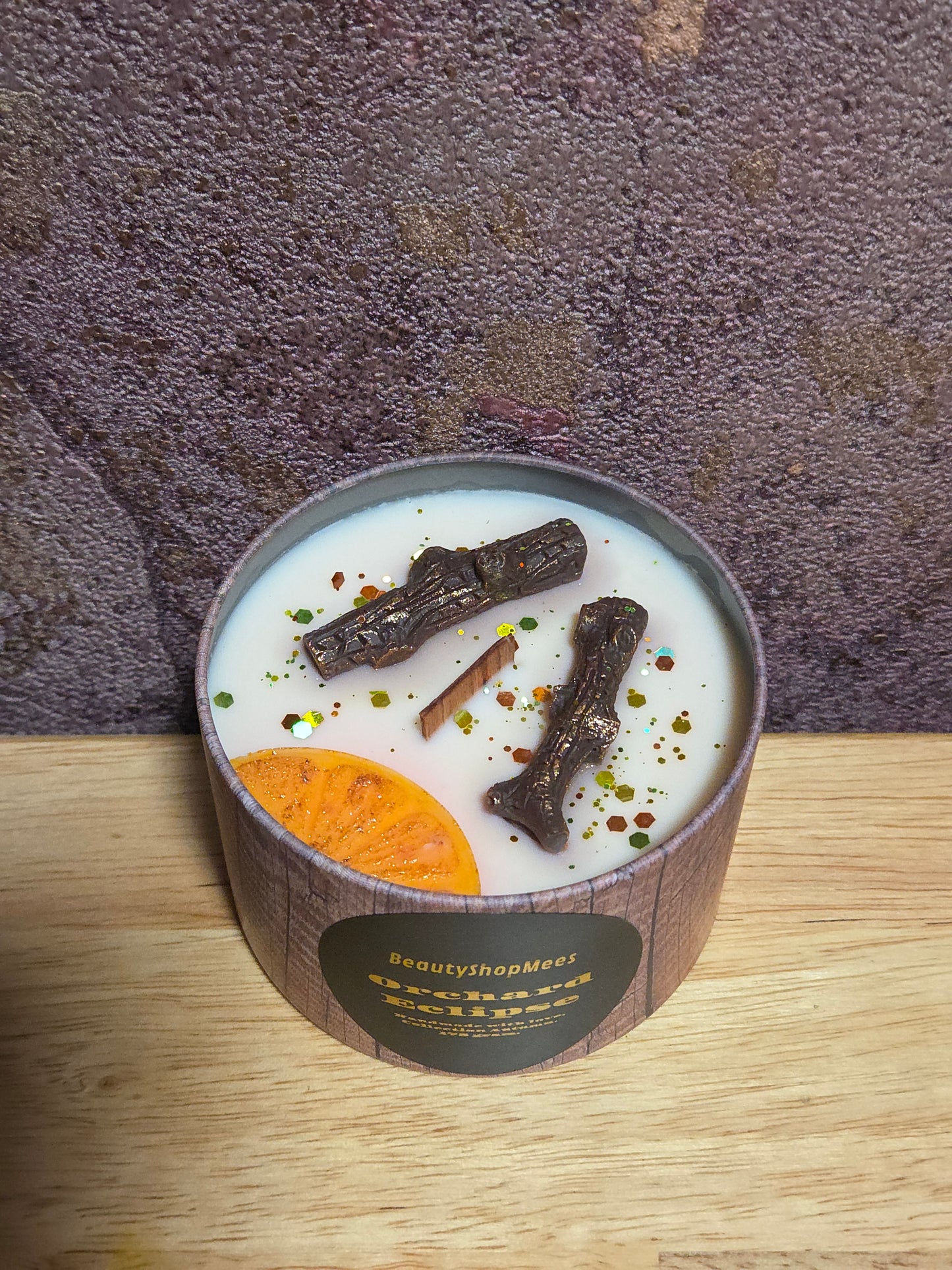 Orchard Eclipse Brown Candle – Appel, Bourbon, Kaneel & Sinaasappel