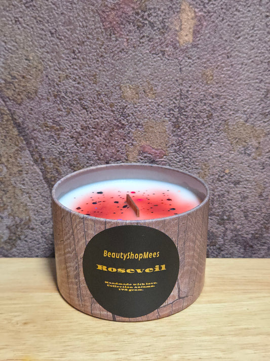 Roseveil Brown Candle – Fairy Tale Rose & Warme Vanille