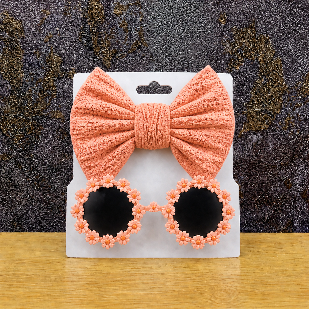 Kinderzonnebril & Haarband Sunshine Oranje
