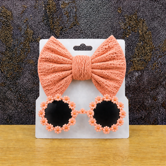 Kinderzonnebril & Haarband Sunshine Oranje