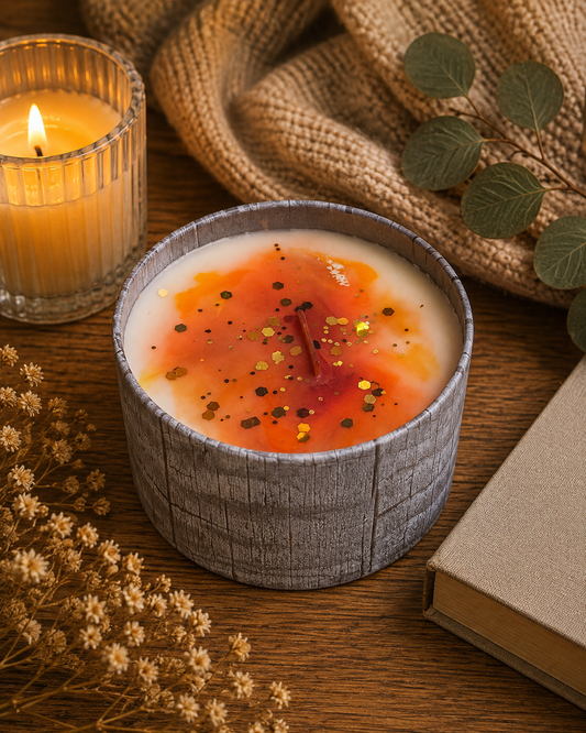 Fireside Hollow Gray – Hickory, Suede & Kampvuur