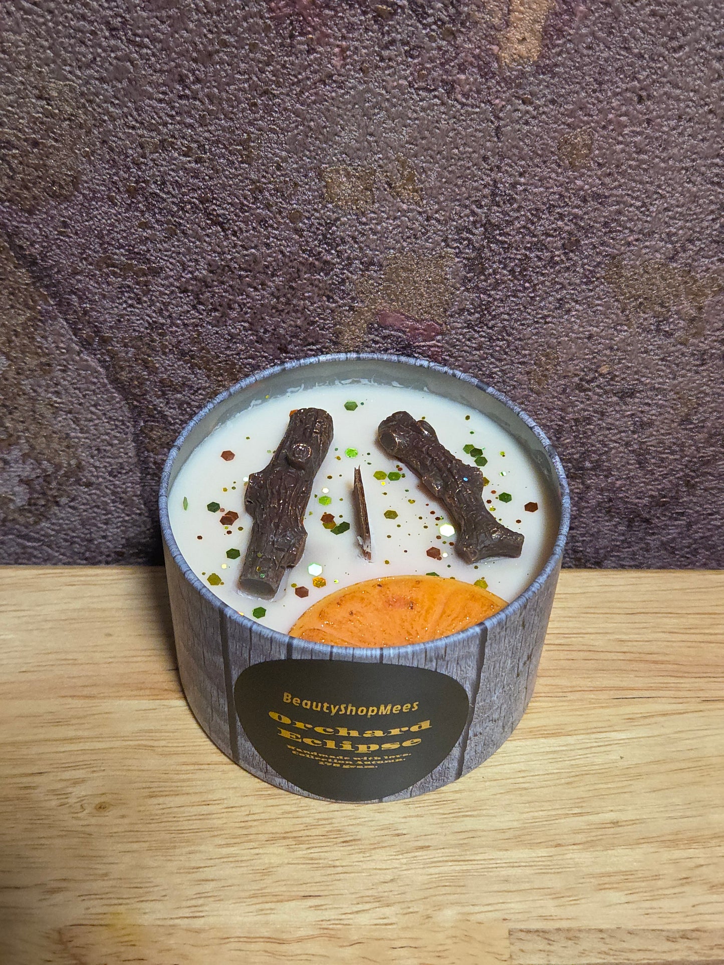 Orchard Eclipse Gray Candle – Appel, Bourbon, Kaneel & Sinaasappel