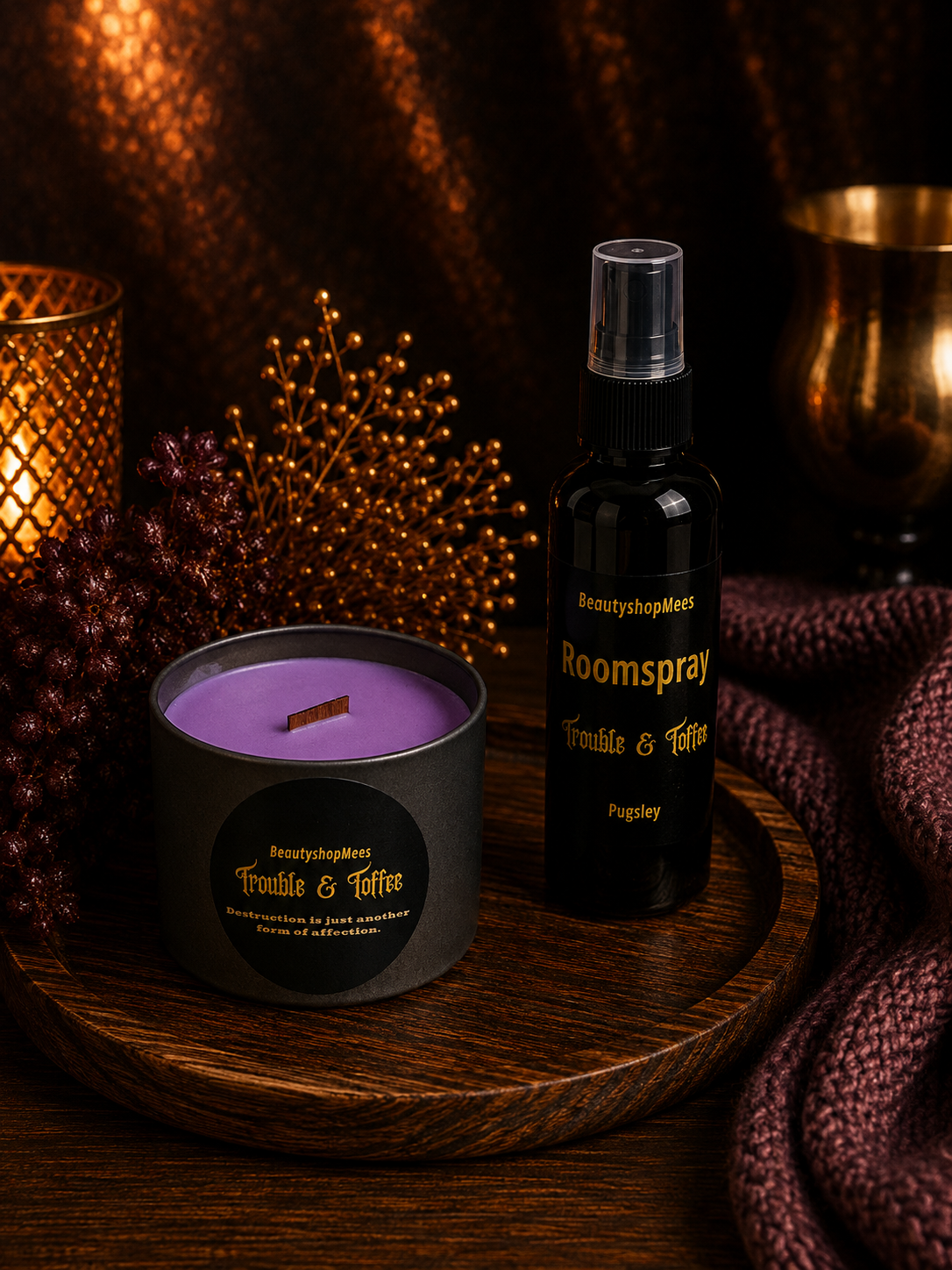 Pugsley – Trouble & Toffee Candle