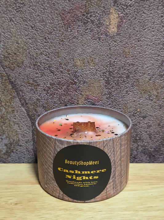 Cashmere Nights Brown Candle – Kasjmier, Cacaoboter & Vers Herfstvijg
