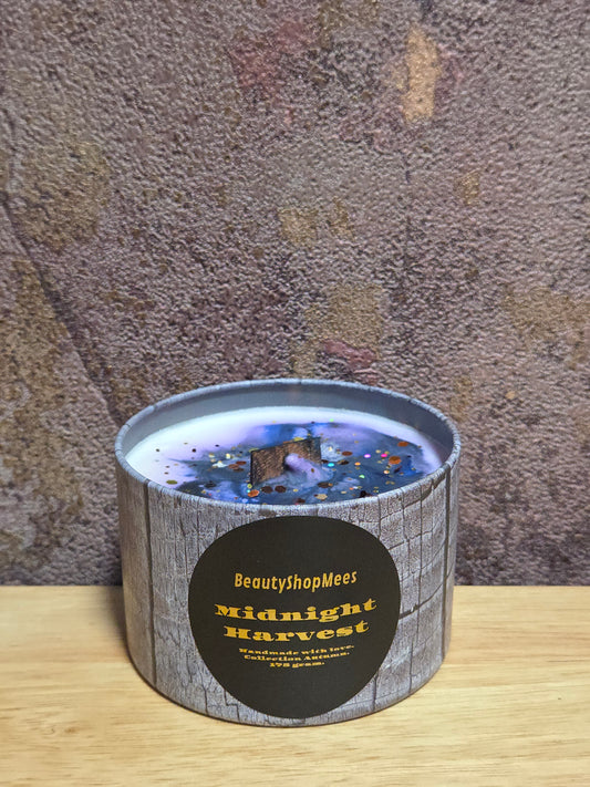 Midnight Harvest Gray Candle – Kentucky Bourbon, Mahonie & Houtachtig